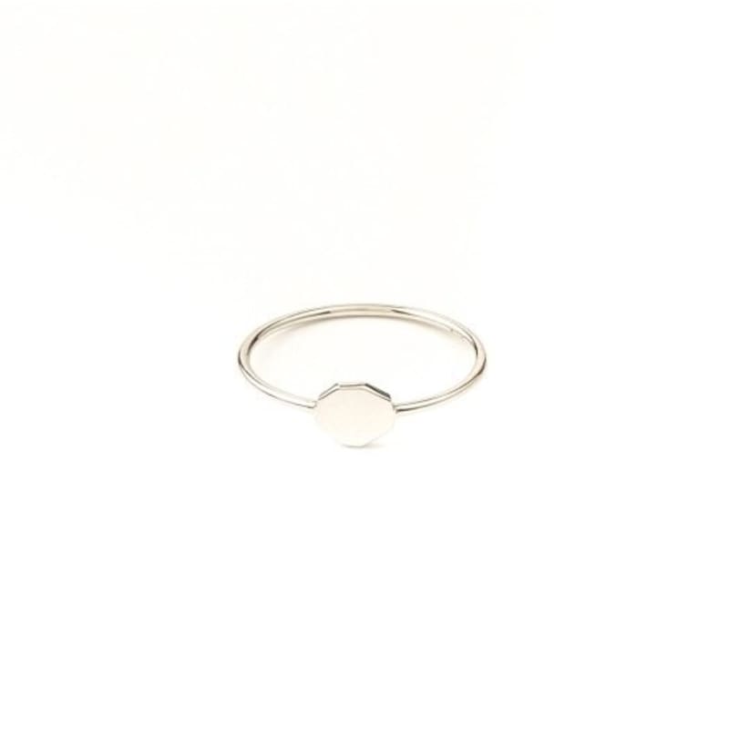 Felt&Son Small Heptagon Ring (14k Gold)