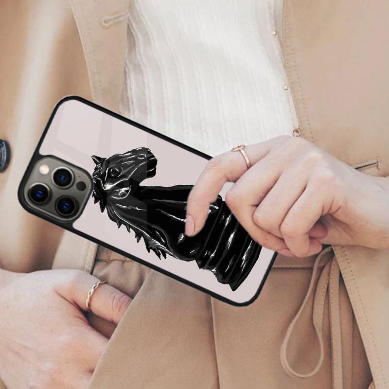 Chess Board Dark Horse Magnetic Phone Case For APPLE iPhone 17 Air 16 14 13 12 Pro Max 15 Plus Wireless Charge MagSafe Cover