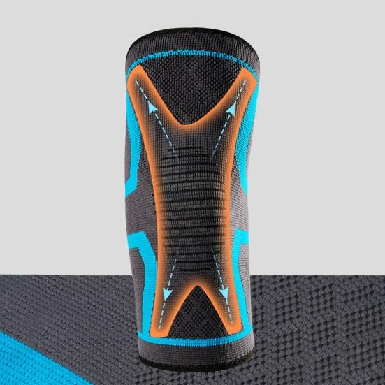 Knitted Sports Knee Brace Lightweight Breathable Knee Compression Sleeve Women Men Elastic Outdoor Fitness Basketball Running Knee