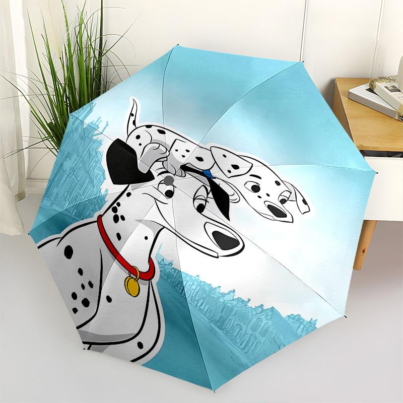 

Dalmatian, Puppy Themed Automatic Opening and Closing Umbrella, Brightly Colored 8-rib Portable Umbrella, Suitable for Men and Women, A Perfect Gift f