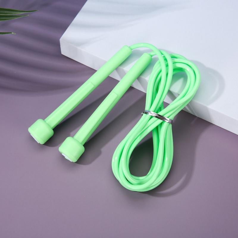Two-pack student exam training fitness sports racing jump rope with pen-style handle and solid PVC rope