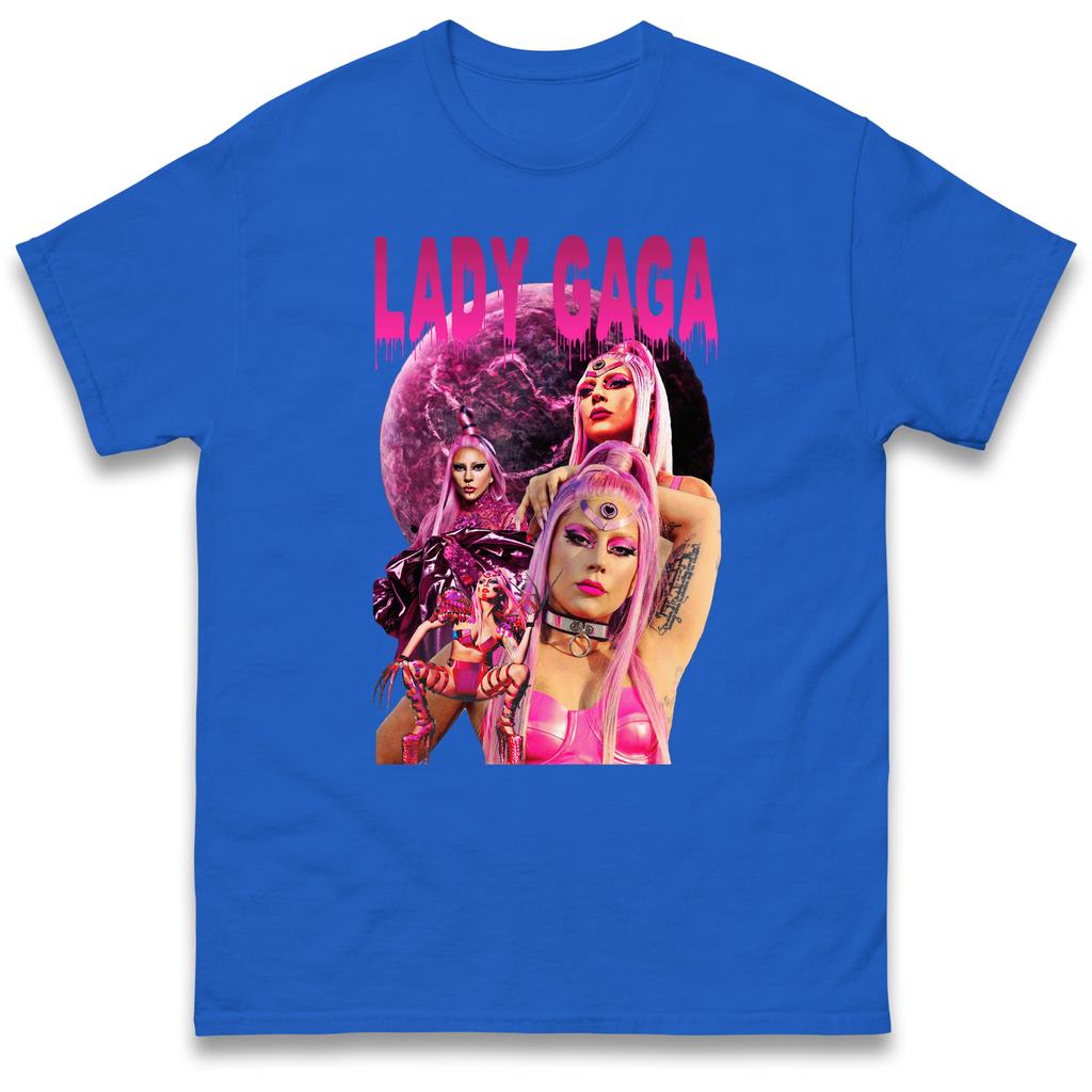 Lady Gaga Collage Graphic Tshirt Unisex Unisex Retro Pop Singer Fan Casual Short Sleeve Cotton Tops