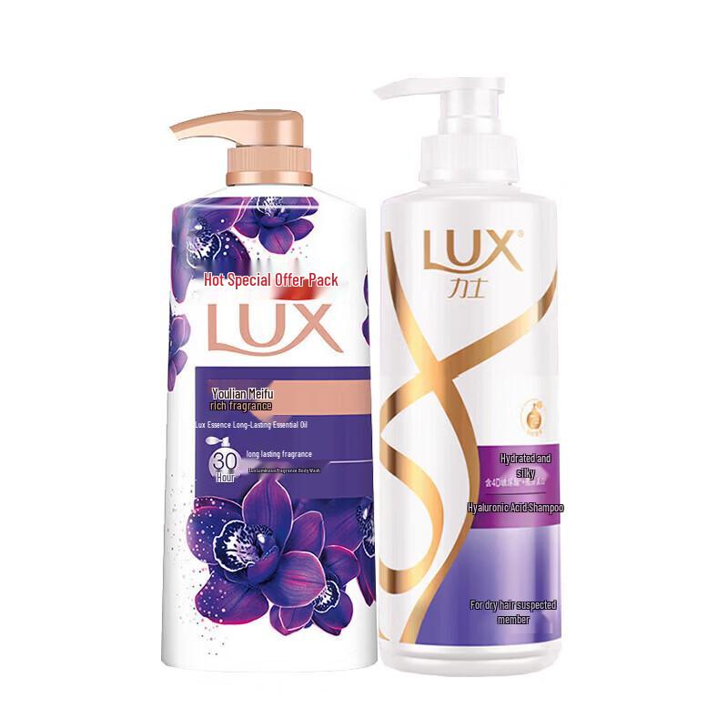 Lux Lotus Dream Shower Gel & Silky Smooth Shampoo Set