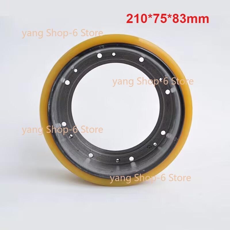 Forklift Parts 210*75/83mm PU Wheel with 8 Holes