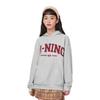 Li Ning Weekend Youth American Vintage Pullover Letter Logo Printed Hoodie Unisex Sweatshirt Light-Gray Smoke-Gray AWDU781-1