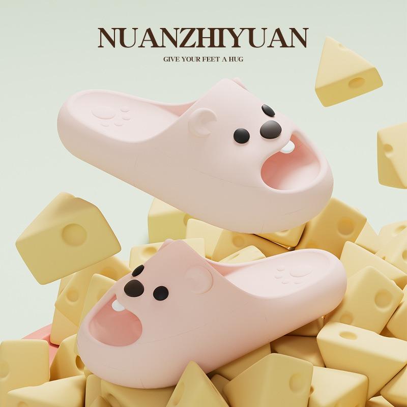 Mandarin duck slippers female summer cartoon cute dormitory home indoor non-slip cool slippers outside bathroom bath