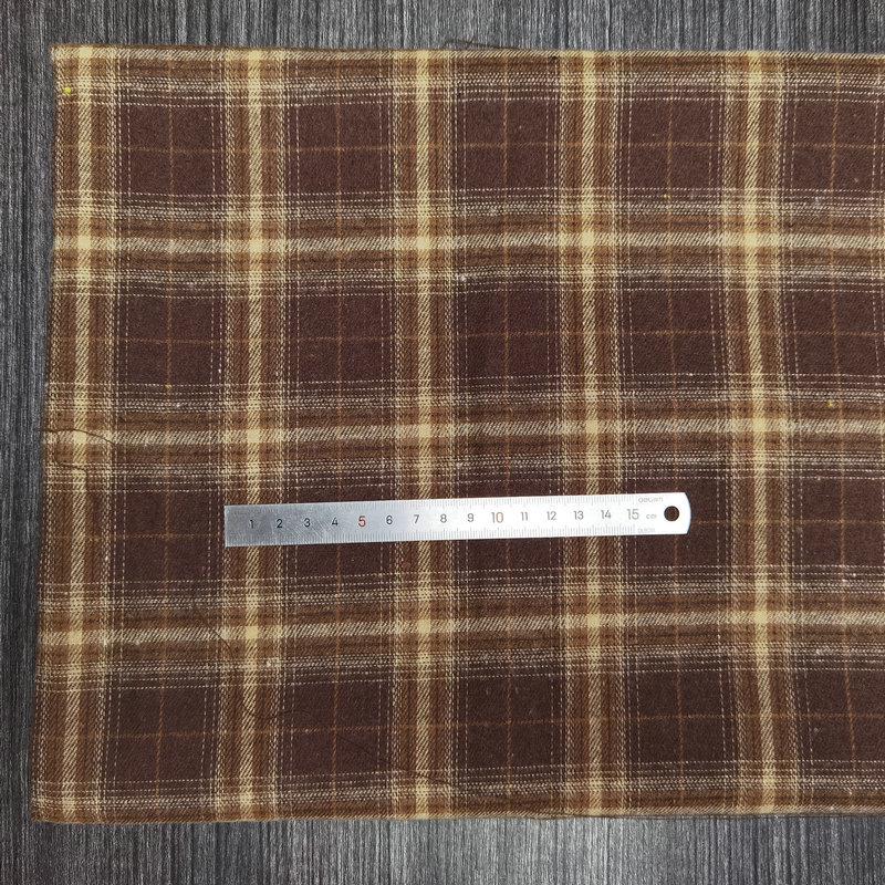 Children's Twill Plaid Flannel Shirt Fabric - Yarn Dyed, Brushed Cotton