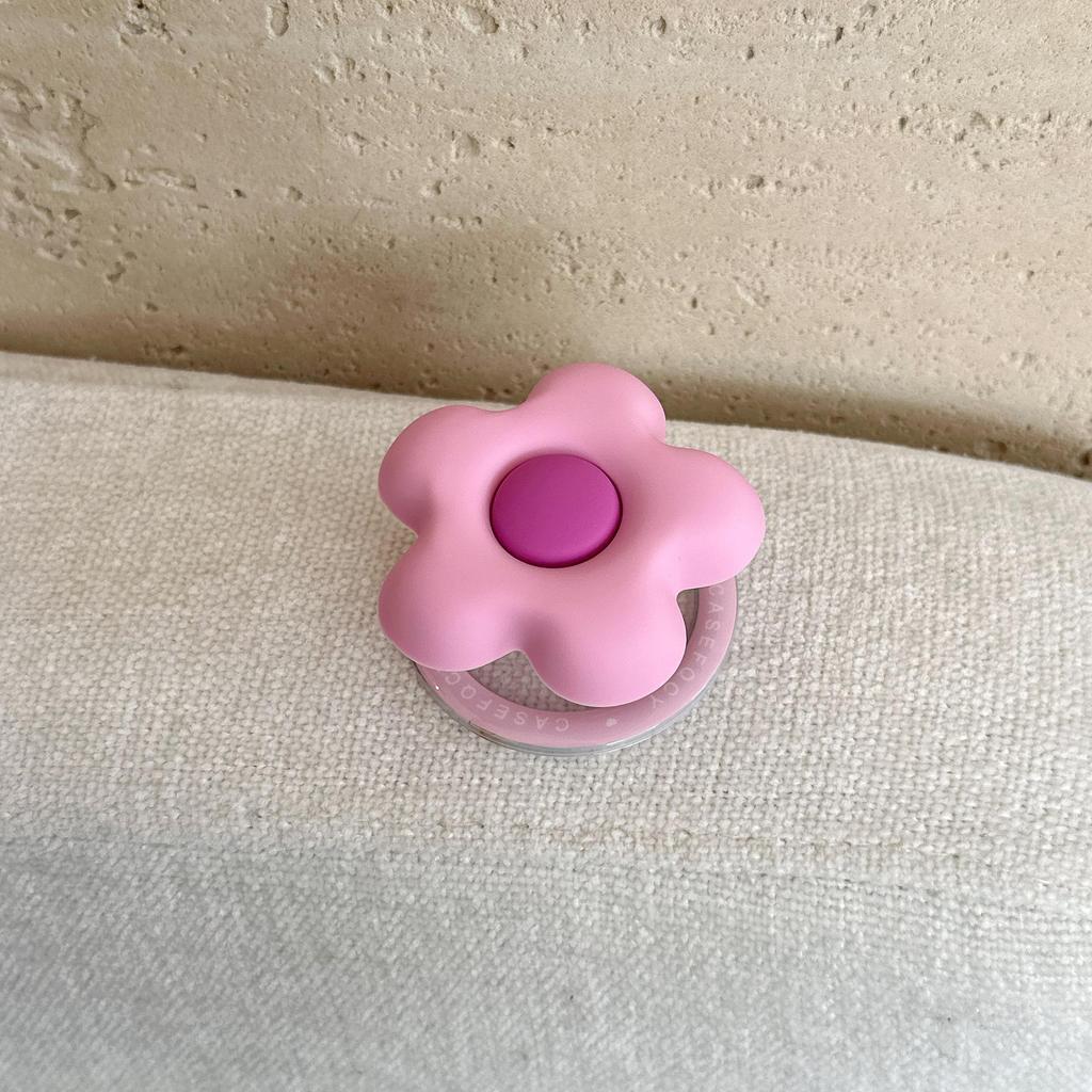 Étui à Support Magnétique Cœur Fleur pour iPhone 17/16 Pro Max/15/14 - Design Girly
