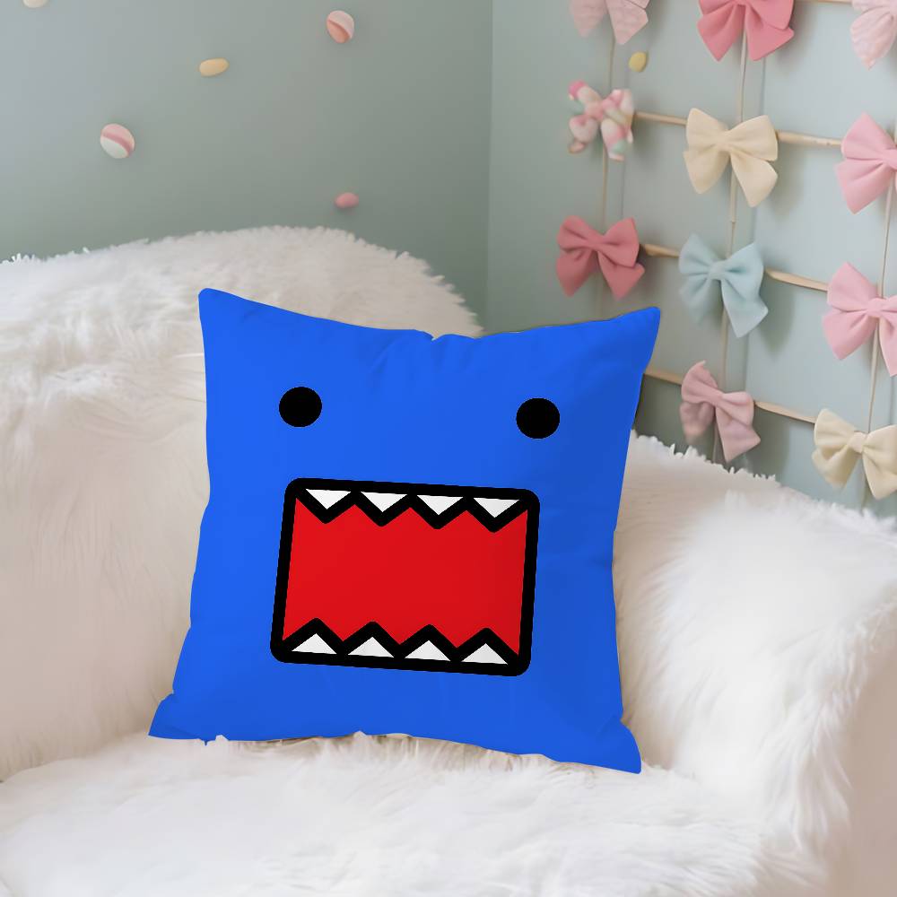 Cute DDomo Kun Case Plush Fabric Soft Pillowcase Double Sided Print Cushion Cover Household Gifts