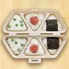 BPA Free Triangle Sushi Maker Non-stick Rice Ball Mould 6 Cavity Triangle Sushi Mold  DIY