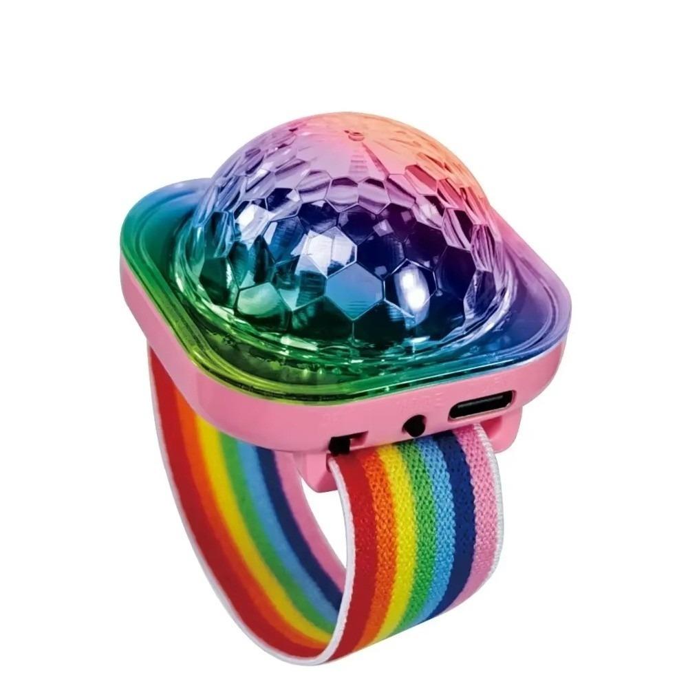 

Colorful LED Wristband Lights Wearable Disco Stage Light for Party Car Dancing DJ Club рожевий