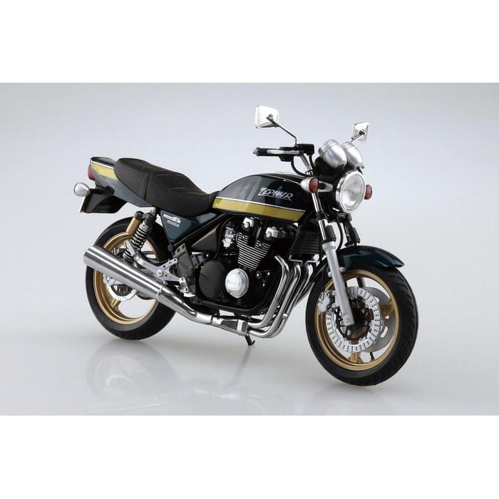 Aoshima 1/12 The Bike Series No.12 Kawasaki ZR400C Zephyr X 2002 Plastic Model Kit (Molded Color)