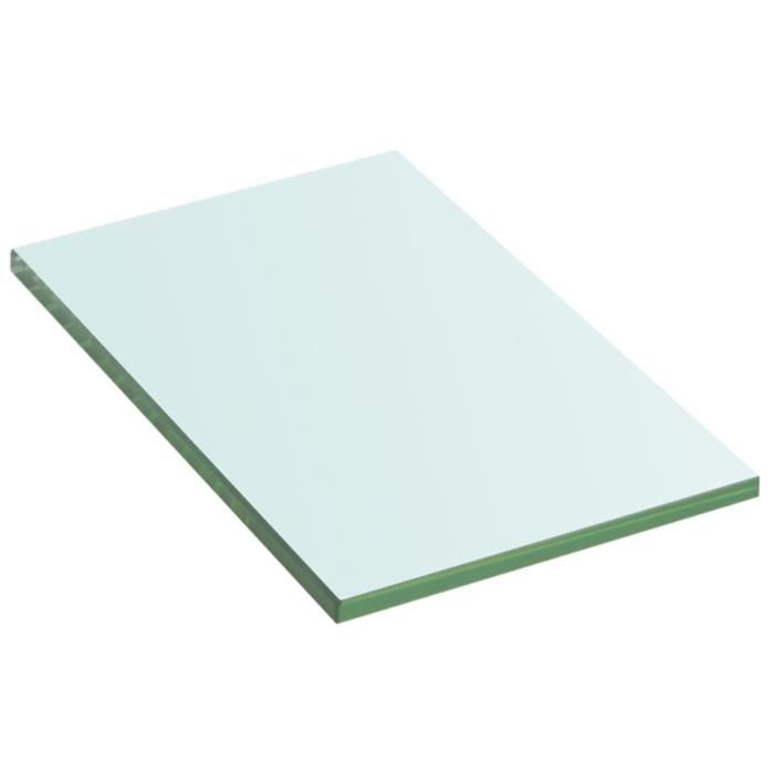 VidaXL Panneaux d'étagère 2 pcs Verre Transparent 20 x 12 cm