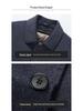 2025 Men's Autumn/Winter Wool Coat with Detachable Down Liner