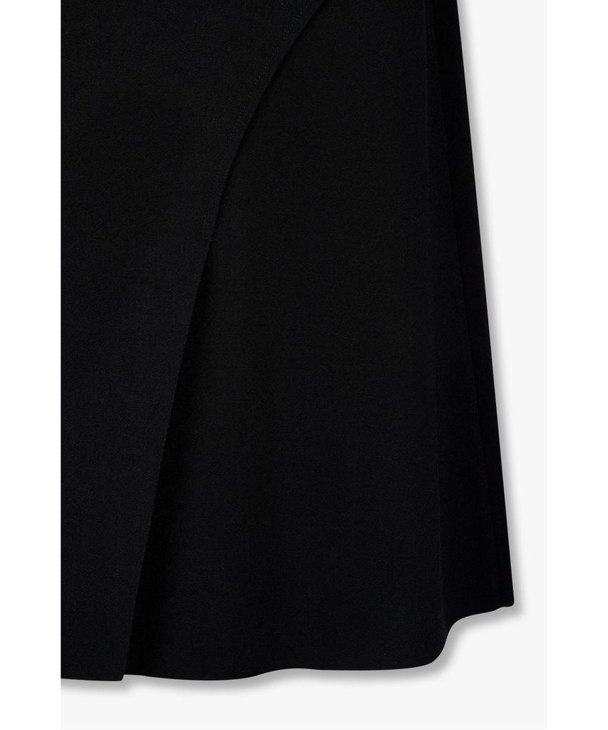 Bobeu Line Detail Flare Skirt_Black_7156335002