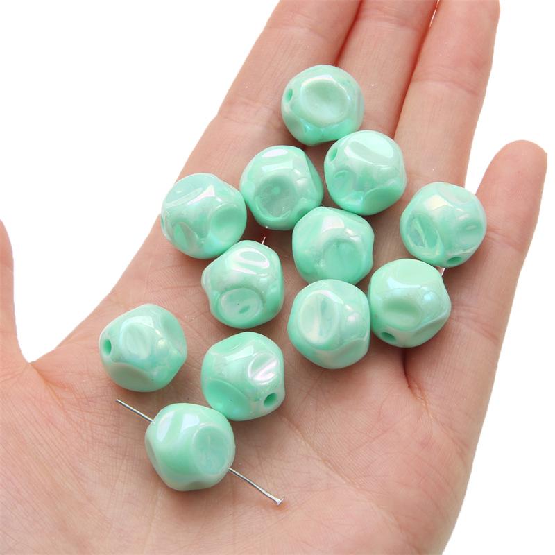 Acrylic Solid Color Beads for DIY Necklace & Bracelet Accessories