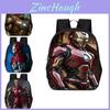 Mochila Infantil Elegante Homem de Ferro 15 Polegadas Grande Capacidade Leve Tecido Oxford