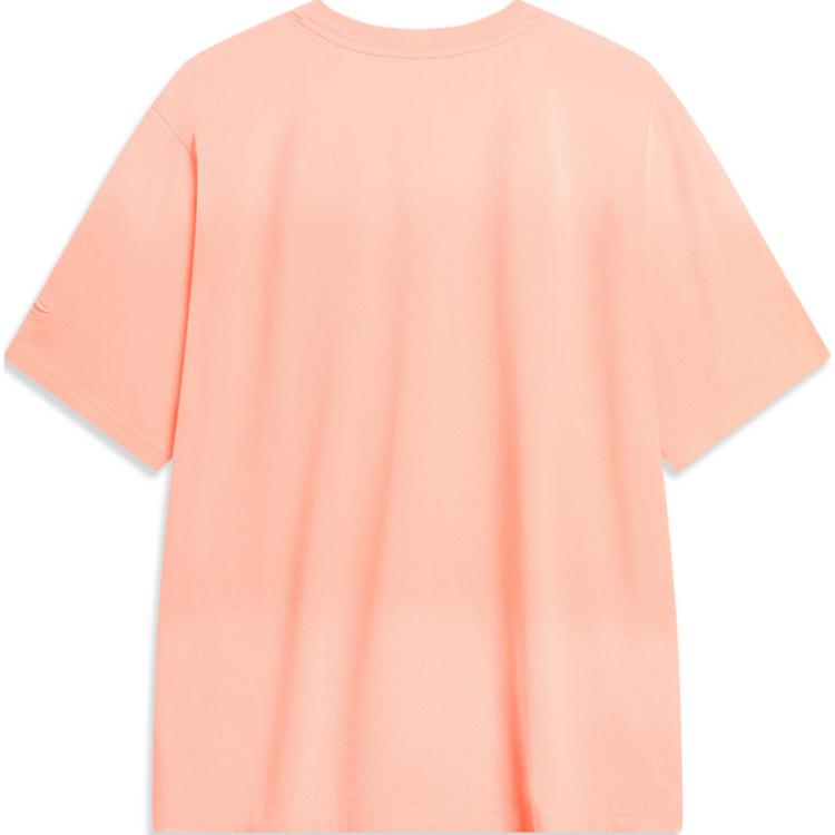 Li-Ning Breathable Comfortable Casual Short Sleeve T-Shirt Men Tops Melon-Orange AHSSF47-1