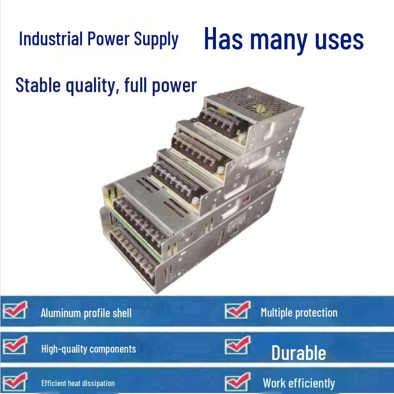 Ultra-Thin Industrial Control Equipment Switching Power Supply (60W-350W, 12V-48V)