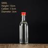 1Pc 50Ml Empty Glass Wine Bottle With Lid Reusable Beverage Bottle Leakproof Alcohol Shot Bottle For Wedding Party Supplies
