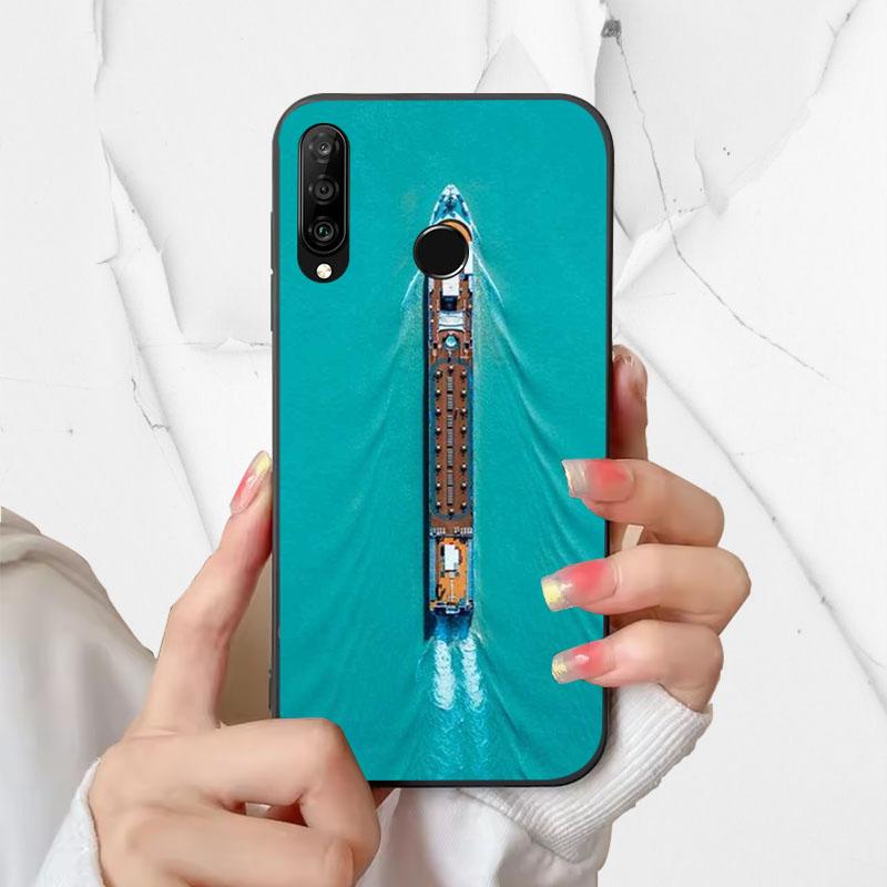 Phone Cover For Huawei P30 Lite Silicone Case MAR-LX1A Fashion Painted Shockproof Soft Fundas For Huawei Nova 4e Coque P30Lite