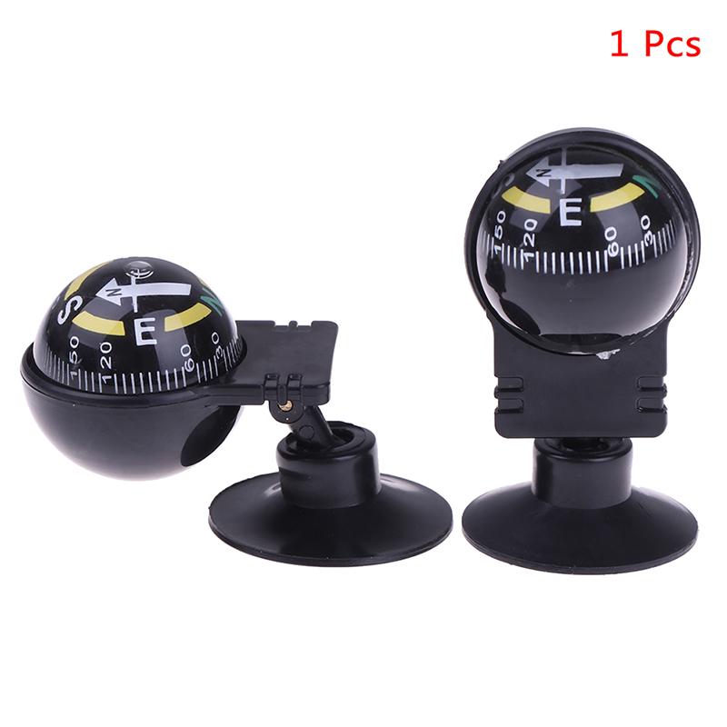 1 Pièce Boussole de Voiture en Forme de Boule de Navigation à Rotation à 360 Degrés Avec Ventouse