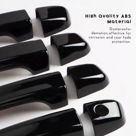 For 2018     Honda Accord Door Handle Covers Overlay GLOSS BLACK