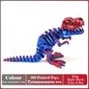 Tirannosauro Rex Stampato 3D Modello di Dinosauro Realistico Articolato Completamente Mobile Regalo di Compleanno Animali Realistici Decorazione da Scrivania
