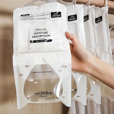 1Pcs Hangable Wardrobe Moldproof Moisture Proof Dehumidification Bag Moisture Absorbing Bag Closet Dehumidizer Eco Friendly