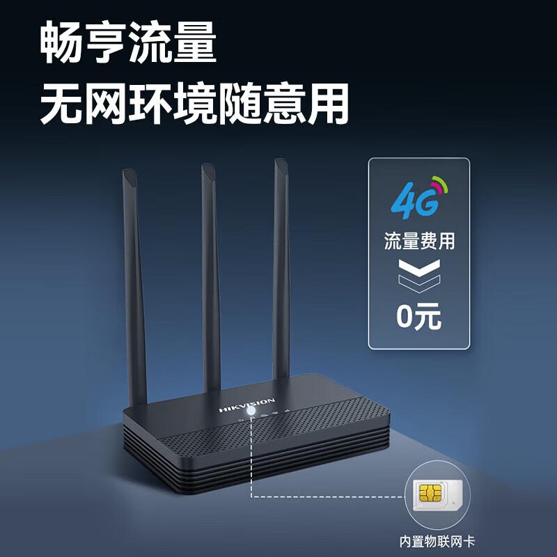 Hikvision 4G Wireless NVR with Lifetime Data CN plug (adapter included)