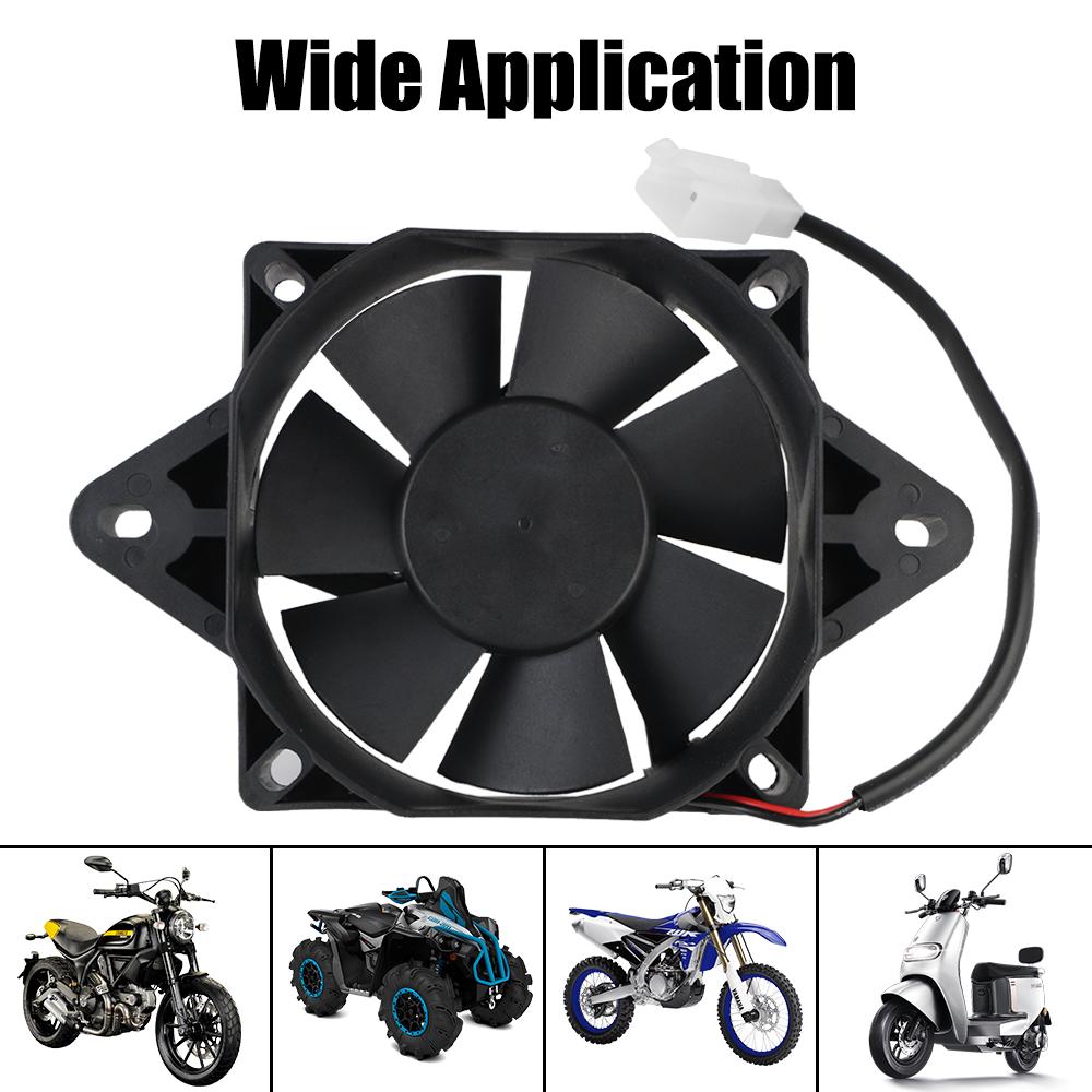 For 150cc 200cc 250cc ATV Engine Radiator Oil Water Tank Cooler 12V Motorbike Accessories Retrofit Kit Motorcycle Cooling Fan