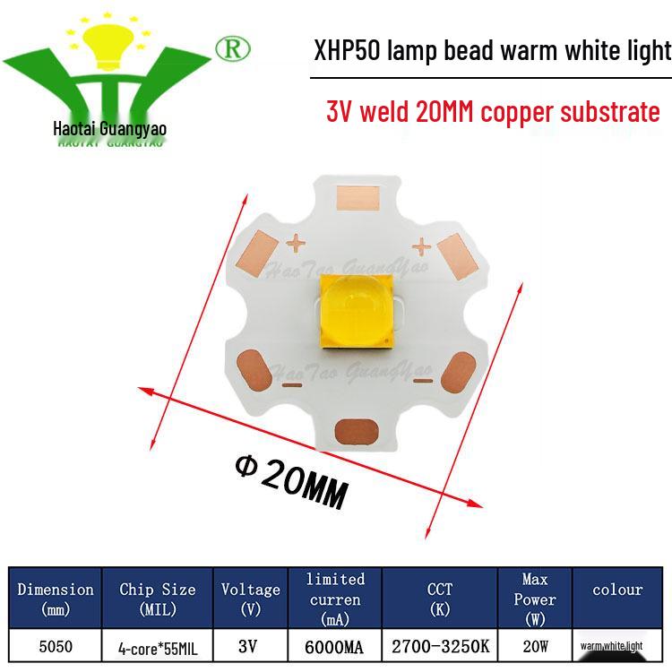 Imitation CREE XHP50 2nd Gen 5050 LED Chip 20W High Power LED Surface Mount Light Source