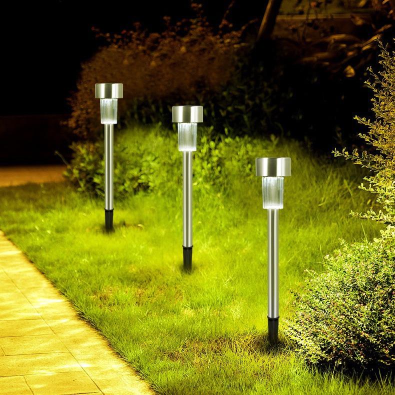 Newest 10pcs Solar Lamps Garden Lights Solar Powered Lamp Lantern IP44 Landscape Lighting Pathway Yard Lawn Garden Outdoor Decor