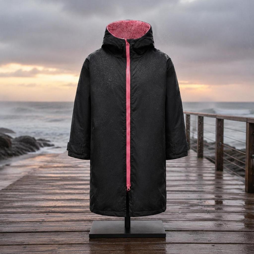 Hooded Changing Robe Warm Surf Poncho Thick Windproof