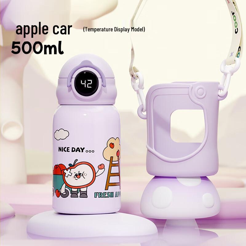 Juntian 316 Stainless Steel Kids Smart Insulated Water Bottle with Straw