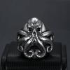 Vintage Punk Style Men's Octopus Tentacle Stainless Steel Ring Unique Accessory