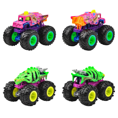 Hot Wheels Monster Truck 1:64 Assorted Vehicle Toys, Mini Cars, 8-Car Box, Ages 3+, Multi-Purpose, 983J-FYJ44