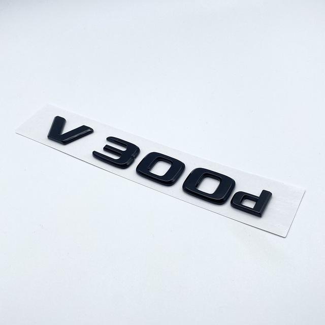 3D-Buchstaben V250d V300d NIGHT EDITION ABS-Emblem für Mercedes Benz V-Klasse W447 Autokotflügelabzeichen Kofferraum Typenschild Logo-Aufkleber