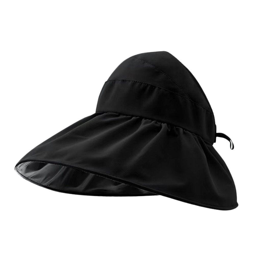 Outdoor Empty Top Panama Hat UV Protection Wide Brim Sunshade Hat Bucket Hat Beach Cap Sun Cap