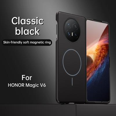 Slim Skin Matte For  Magnetic Case For Honor Magic V6 MagicV6 5G Wireless Charging Hard Back Cover Capa