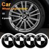 For BMW E844PCS For b-BMW M F10 F20 F30 F40 F15 F25 F26 E83 E84 X1 F31 F49 Car Wheel Hub Cap Center Sticker Emblem Badge Decal Accessories