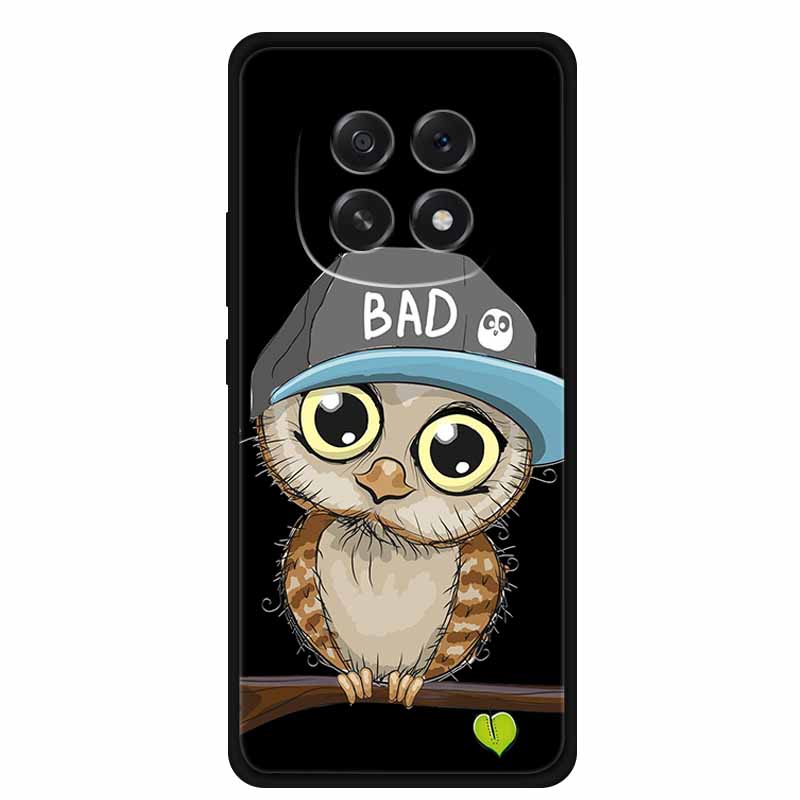 For Oppo A5 5G Phone Case 3D Relief Emboss Flowers Back Cover Black TPU Silicone Soft Case For Oppo A 5 PKQ110 Cases 6.7" Fundas