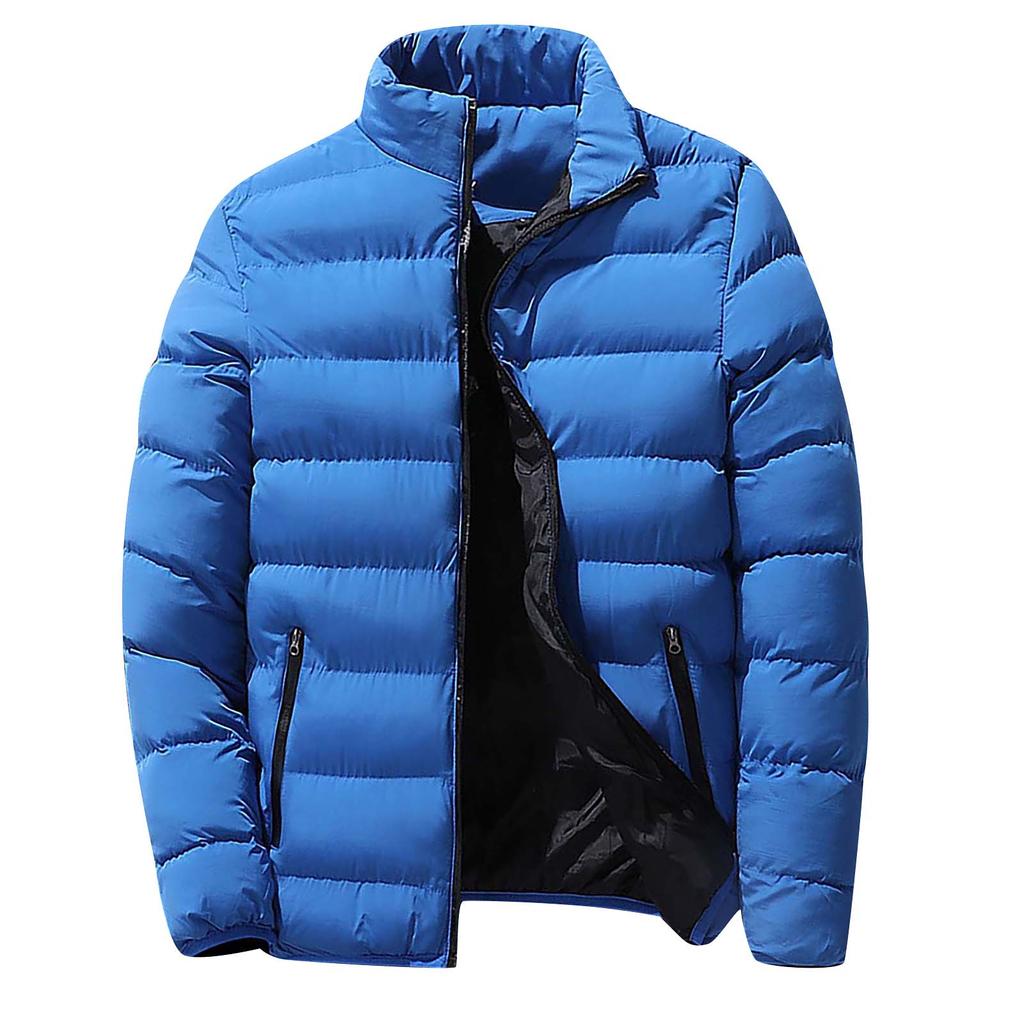 Men's Winter Thickened Lightweight Warm Sports Jacket Youth Stand-up Collar Casual Jacket