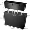 KADAX Flowerpot Flowerpot + Insert Garden Flowerpot Tall Terrace 19x56cm