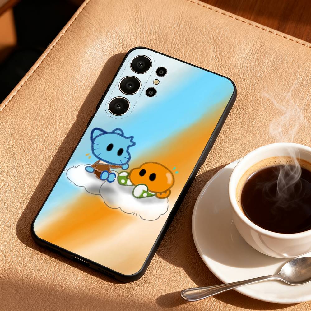 A-Amazing W-World of G-Gumball Phone Case For Samsung S26,S25,24,23,22,30,21,10,9,Ultra,Plus,Lite,Black Soft Case