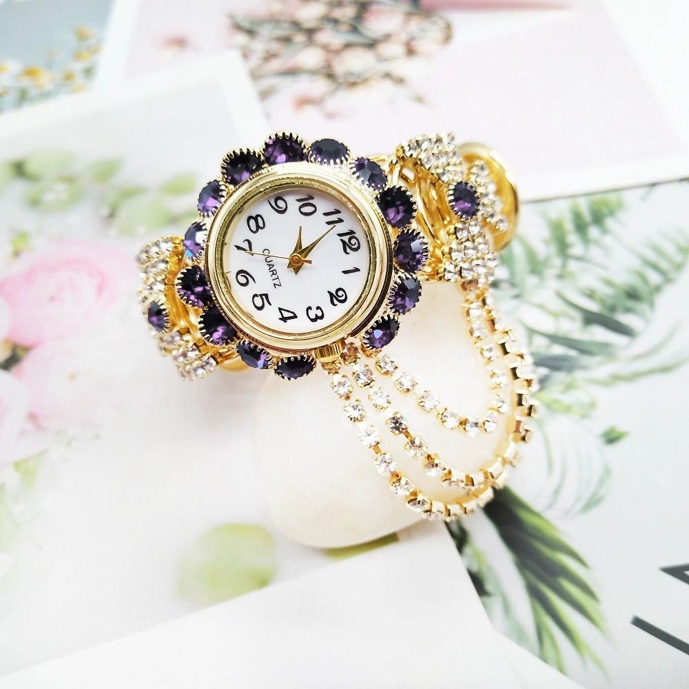New Fashion Luxury Woman Watches Rhinestone Casual Quartz Watch Ladies Stainless Steel Bracelet Watches For Gifts Reloj Mujer