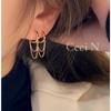 S925 Sterling Silver Chic Chain Earrings: Elegant & Minimalist Design, Comfortable All-Day Wear, Trendy Ear Accessories.