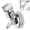 Shower Holder, 360°Adjustable Self-adhesive Shower Head Stand Bracket Suction Cup Holder Bathroom Accessories