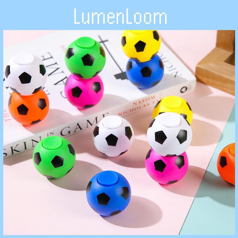 Creative Multi-color Soccer Shaped Plastic Gyro Children Toy For Young Children