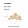 Korean Pearl Metal Hair Claw Clip for Mature Styles